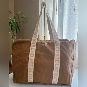 LACOSTE CANVAS DUFFLE BAG